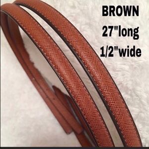 Replacement Straps BROWN 1/2”wide brandnew